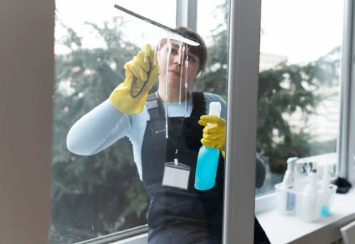 Nettoyage de vitres intérieures et extérieures à Rospez